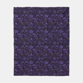 Rococo Realms : Couverture en polaire violet foncé