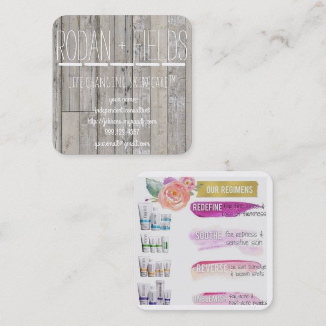 Rodan et carte de visite de champs (Devant / Derrière)