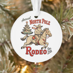 Rodeo annuel du pôle Nord 25 déc. Cowboy Santa Oue