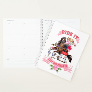 Rodeo Cowgirl Barrel Racanner Agenda