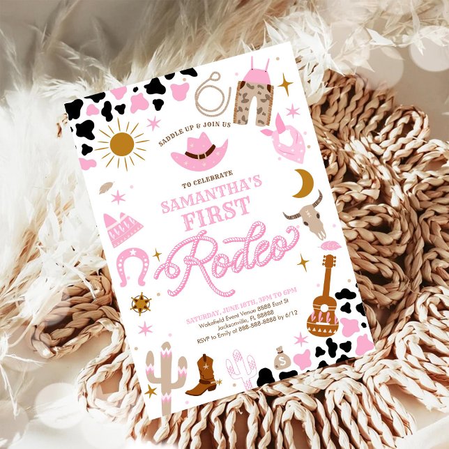Rodeo First Birthday Invitation (Créateur téléchargé)