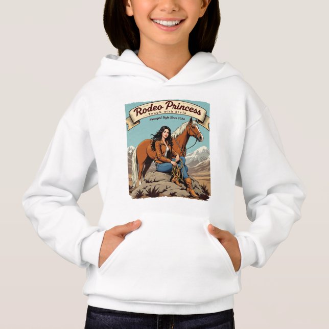 Rodeo Princess T-Shirt Design – Bold and Stylish W (Devant)
