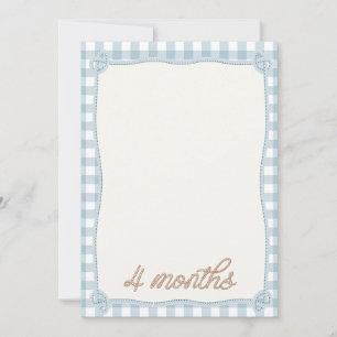 Rodéo vintage Plaid 4e mois Carte mensuelle