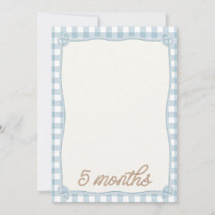 Rodéo vintage Plaid 5e mois Carte mensuelle
