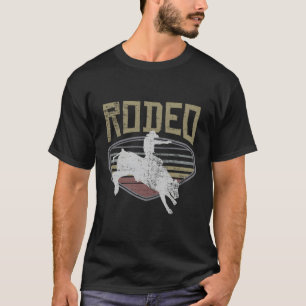 Rodéo Vintage Style Rétro Bull Riding T-shirt