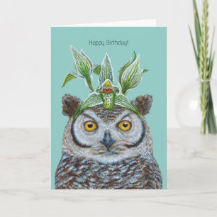 Rodrigo la carte d'anniversaire du hibou