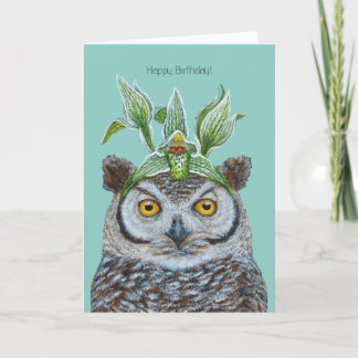 Rodrigo la carte d'anniversaire du hibou