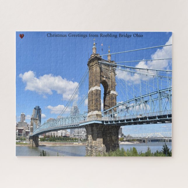 Roebling Bridge Ohio Jigsaw Puzzle (Horizontal)
