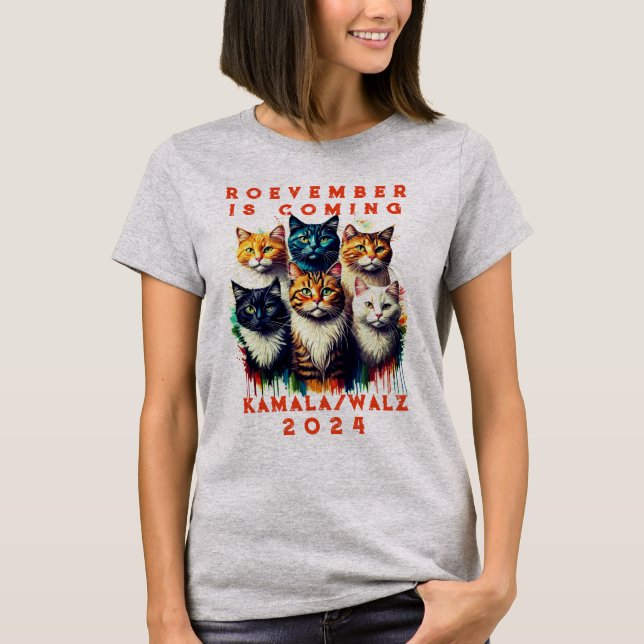 Roevember Vient Chats T-Shirt (Devant)