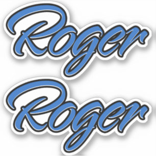 Roger Blue Autocollants Sticker Stickerset