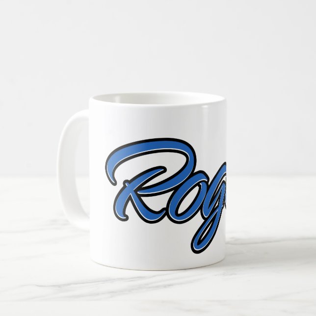 Roger Prénom Blue Tasse Café (Devant gauche)