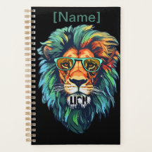 Roi Cool – Lion Coloré avec Lunettes de Soleil Des
