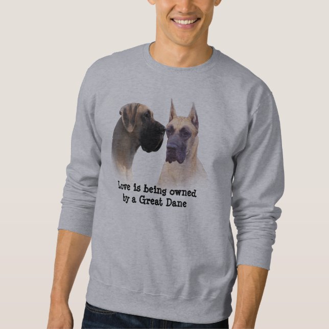 Roi de great dane de sweatshirt unisexe de chiens (Devant)