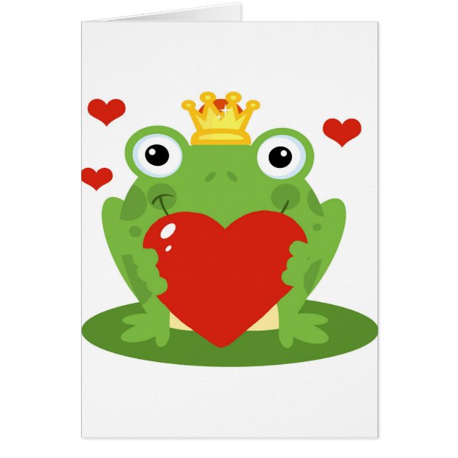 Roi de grenouille avec le coeur (Devant)
