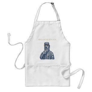 ROI DE LA CUISINE Tablier d'art vintage