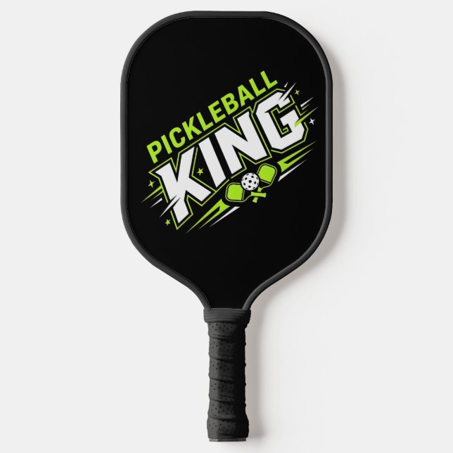 Roi de Pickleball Raquette de Pickleball Drôle (Recto)