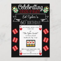 Roi de soixantième invitation de fête