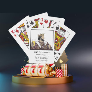 Roi des Acclamations Cartes à jouer d'anniversaire