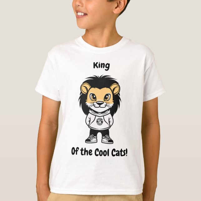 Roi des Chats Cool ! T-shirt enfant (Devant)