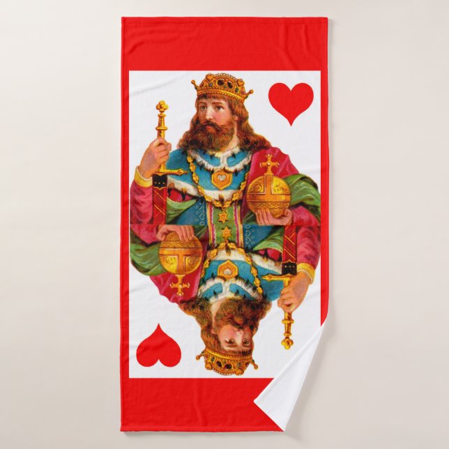 Roi des Coeurs (Serviette de bain)