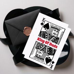 Roi des papas carte à jouer carte de fête des père