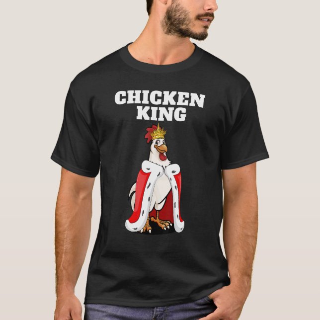Roi du poulet Tshirt pour hommes garçons poulet (Devant)