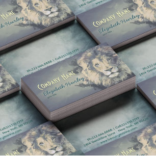 ROI LION COSMIQUE Cartes de Visite Personnalisée