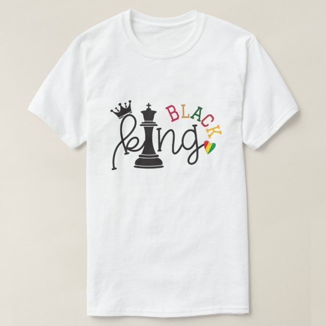 Roi Noir - T-Shirt du Mois de l'Histoire des Noirs (Design devant)