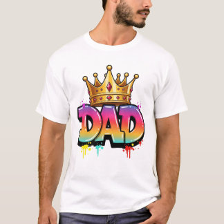 Roi Papa Graffiti | T-Shirt Couronne Urbaine Vibra
