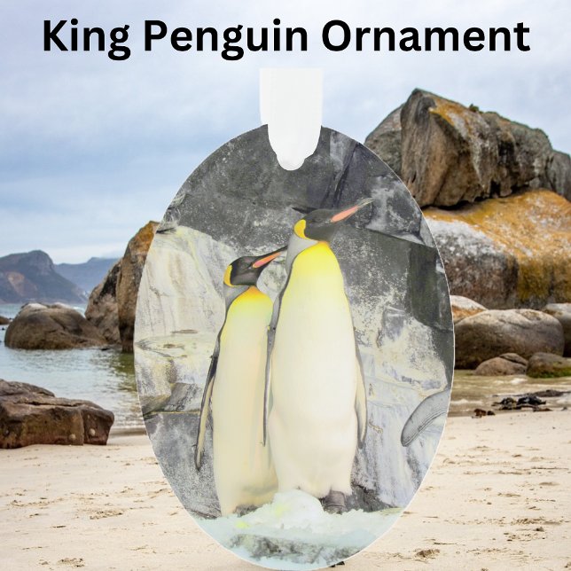Roi Penguin - Ornement acrylique (Créateur téléchargé)
