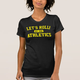 Roll ! Athlétisme Est 2020 T-shirt Texte Jaune