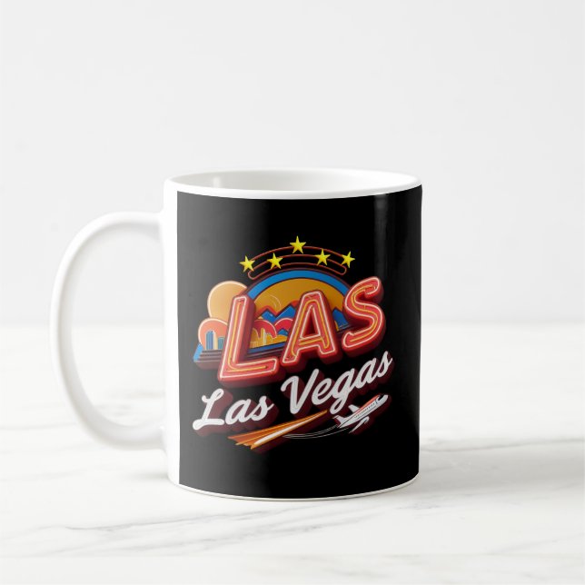 Roll with this LAS Airport Code Coffee Mug (Gauche)