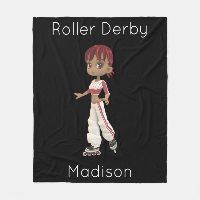 Roller Derby Couverture en polaire personnalisée (Devant)