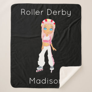 Roller Derby Couverture Sherpa personnalisée