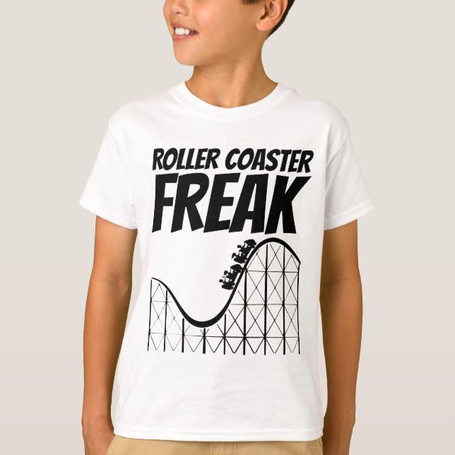 ROLLER DESSOUS DE VERRE FREAK ENFANTS T-SHIRTS (Devant)