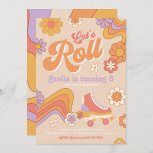 Roller Skate Invitation Anniversaire   Patinage Su