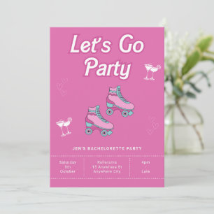 Roller Skates Roller Disco Invitation