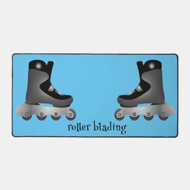 Rollerblading Design Desk Mat (Recto)