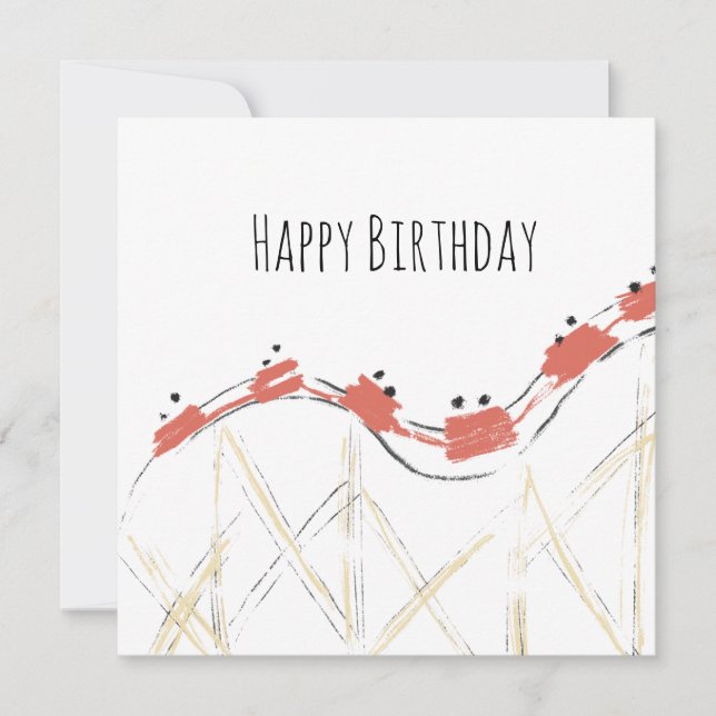 Rollercoaster main dessinée Anniversaire (Devant)