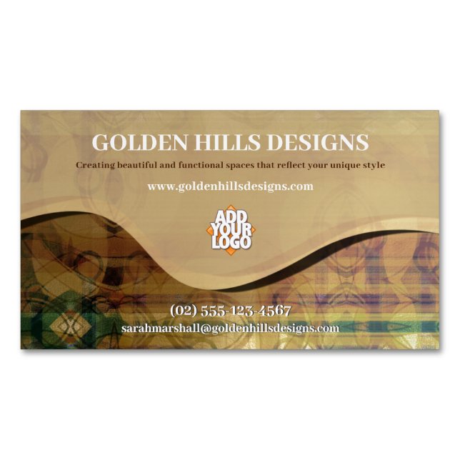 Rolling Hills Magnet Carte de visite (devant)
