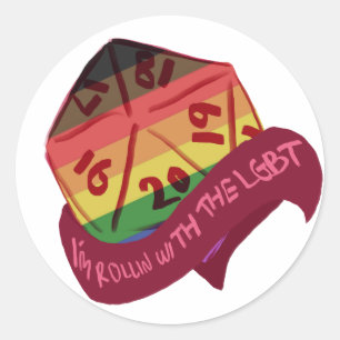 Rolling With The LGBT - autocollant DnD