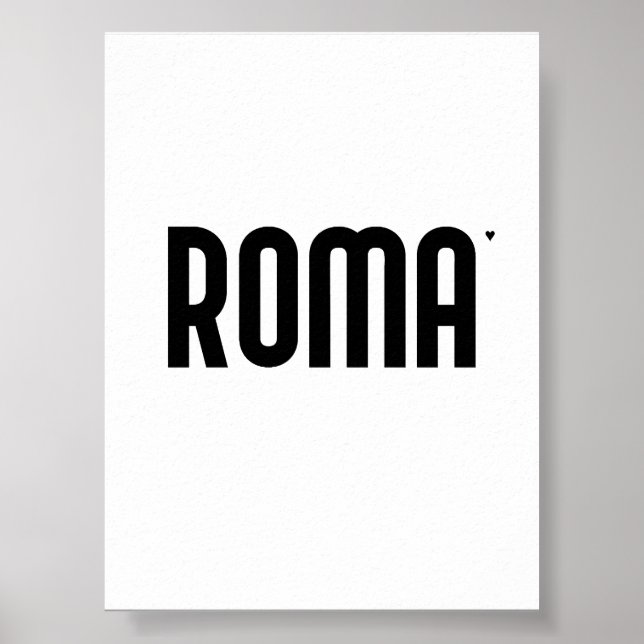 Roma - minimalistic typography poster (Devant)