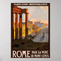 Roma, Rome, Ruines anciennes, Italie Poster de voy
