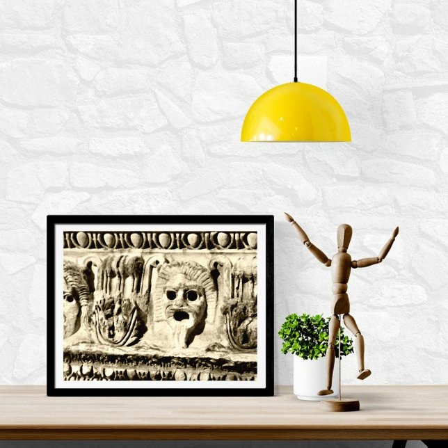 Romain Pierre sculpté Drame Visages Photo Imprimer (Créateur téléchargé)