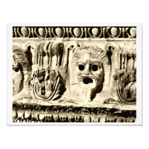 Romain Pierre sculpté Drame Visages Photo Imprimer