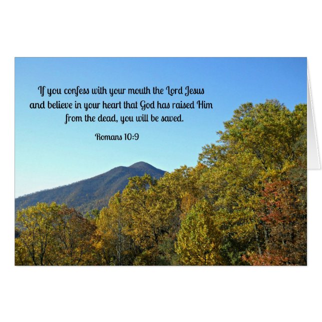 Romains 10:9 Si vous confessez avec votre bouche.. (Devant horizontal)