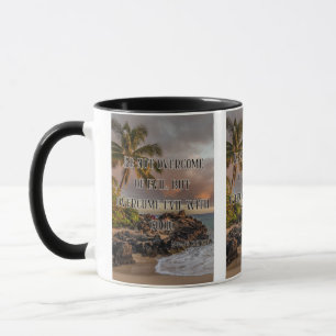 Romains 12:21 KJV Bible Verse Pic Mug Deux Tons