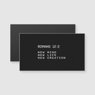 Romains 12:2 Nouvelle Création de Vie Minimaliste