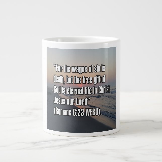 Romains 6:23 WEBU Mug (Devant)
