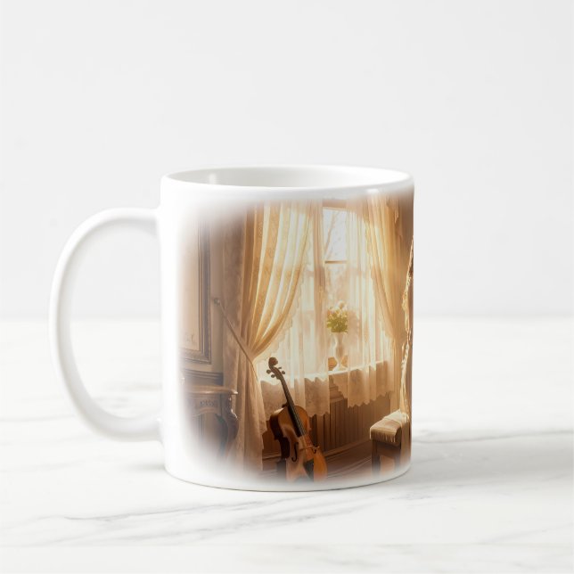 Romance au Salon de Piano Doré Mug Forever (Gauche)